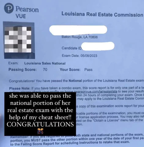 2-IN-1 REAL ESTATE EXAM CHEAT SHEET BUNDLE (PHYSICAL AND DIGITAL COPY)