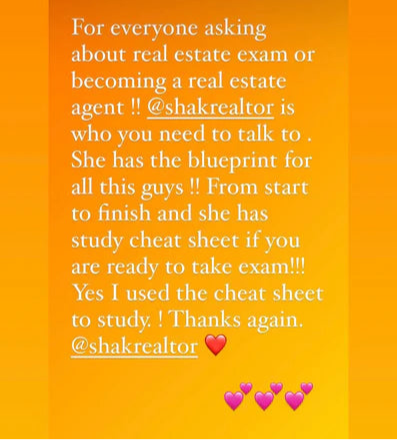 REAL ESTATE EXAM CHEAT SHEET (INSTANT DOWNLOAD) ON SALE RN!🔥🤯