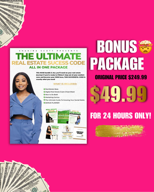 THE ULTIMATE REAL ESTATE SUCCESS CODE (ALL IN ONE PACKAGE) VIDEOS INCLUDED!