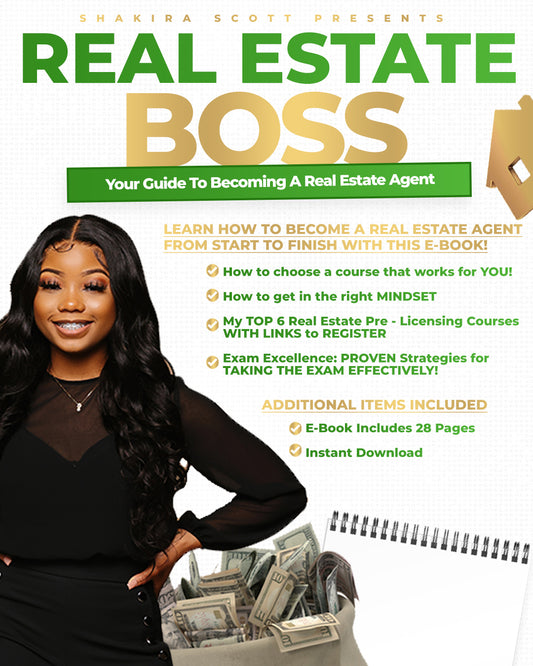 REAL ESTATE BOSS- Your Guide To Becoming a Real Estate Agent (eBook)