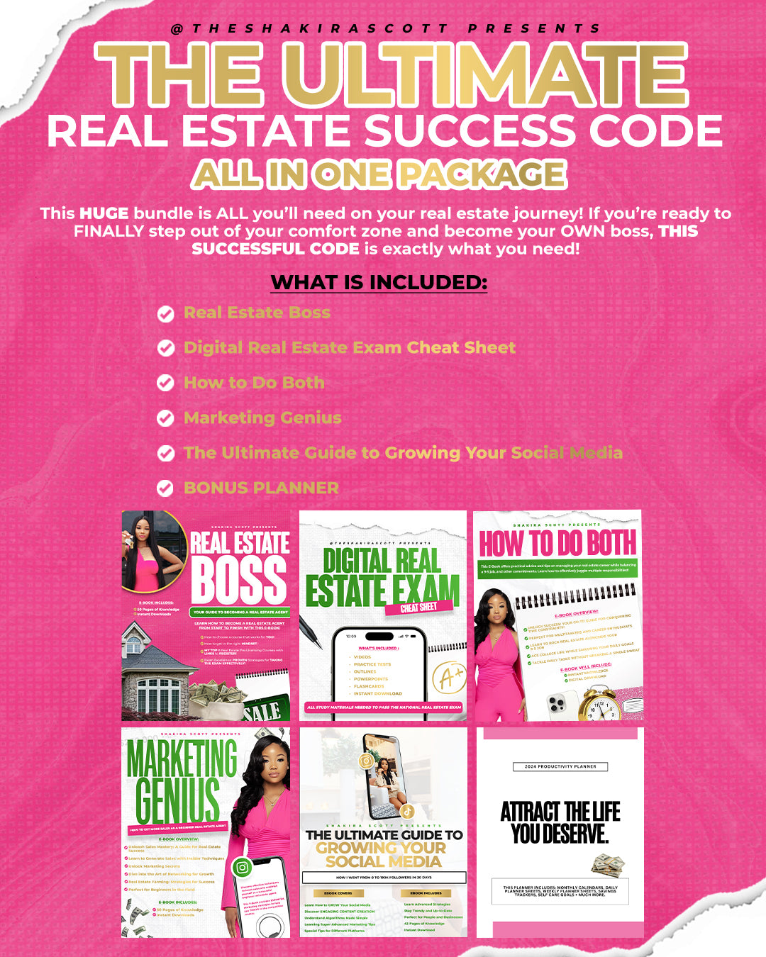 THE ULTIMATE REAL ESTATE SUCCESS CODE (BONUS PACKAGE) VIDEOS INCLUDED!