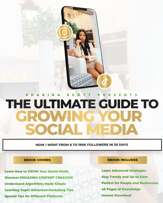 THE ULTIMATE GUIDE TO GROWING YOUR SOCIAL MEDIA (eBook)