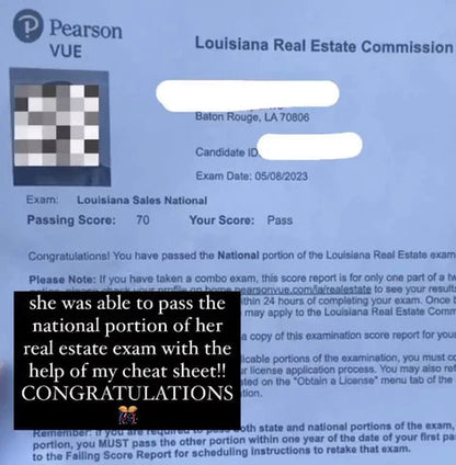 2-IN-1 REAL ESTATE EXAM CHEAT SHEET BUNDLE (PHYSICAL AND DIGITAL COPY)