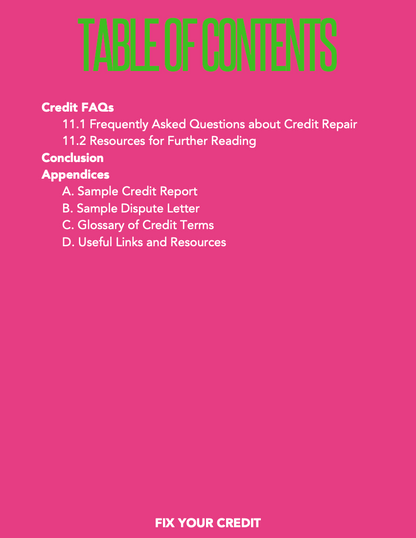 CREDIT BUILDING & REPAIR 101: STEP BY STEP GUIDE TO FINANCIAL FREEDOM