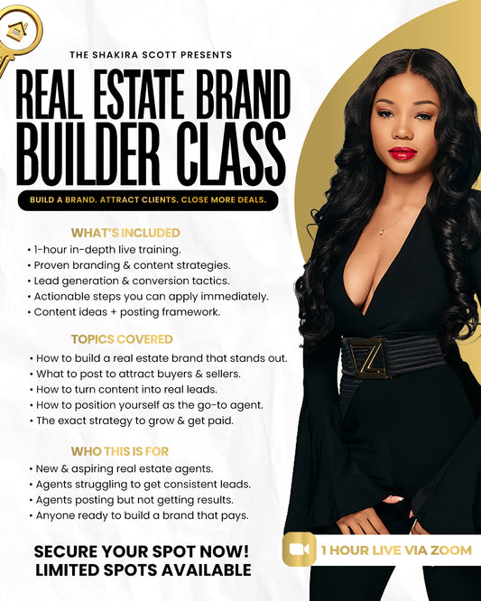 THE REAL ESTATE BRAND BUILDER CLASS TICKET (MAY 31ST)
