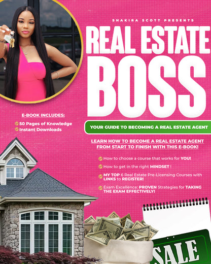 REAL ESTATE BOSS- Your Guide To Becoming a Real Estate Agent (eBook)