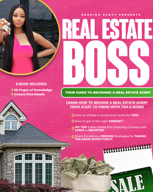 REAL ESTATE BOSS- Your Guide To Becoming a Real Estate Agent (eBook)