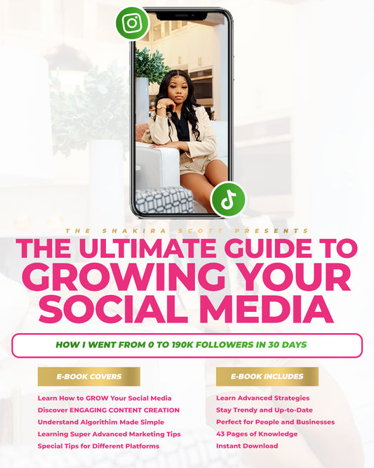 THE ULTIMATE GUIDE TO GROWING YOUR SOCIAL MEDIA (eBook)